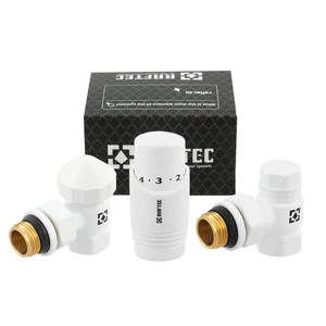 Комплект для подключения радиатора угловой Raftec WHITE 1/2