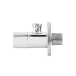 Кран приладовий кутовий Raftec Relo Silver  1/2
