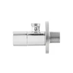 Кран приладовий кутовий Raftec Relo Silver  1/2