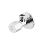 Кран приладовий кутовий Raftec Silver ABS handle 1/2