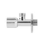 Кран приладовий кутовий Raftec Silver ABS handle 1/2