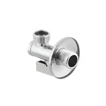 Кран приладовий кутовий з фільтром Raftec Silver 1/2