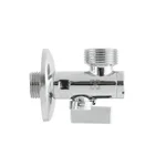 Кран приладовий кутовий з фільтром Raftec Silver 1/2
