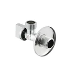 Кран приборный угловой Raftec Relo Silver 1/2