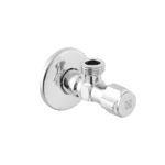 Кран приладовий кутовий Raftec Silver ABS four ribs handle 1/2