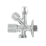 Кран приладовий кутовий Raftec Silver 1/2