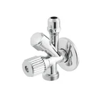 Кран приладовий кутовий Raftec Silver 1/2