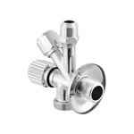 Кран приладовий кутовий Raftec Silver 1/2