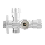 Кран приладовий вентильный Raftec Silver 1/2