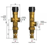 Клапан регулювання перегріву котла Regulus DBV 1  3/4